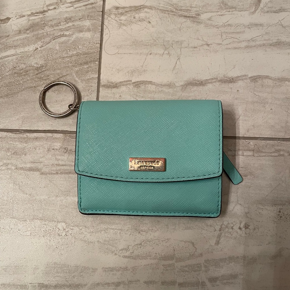Kate Spade Light Blue Wallet with Key Ring